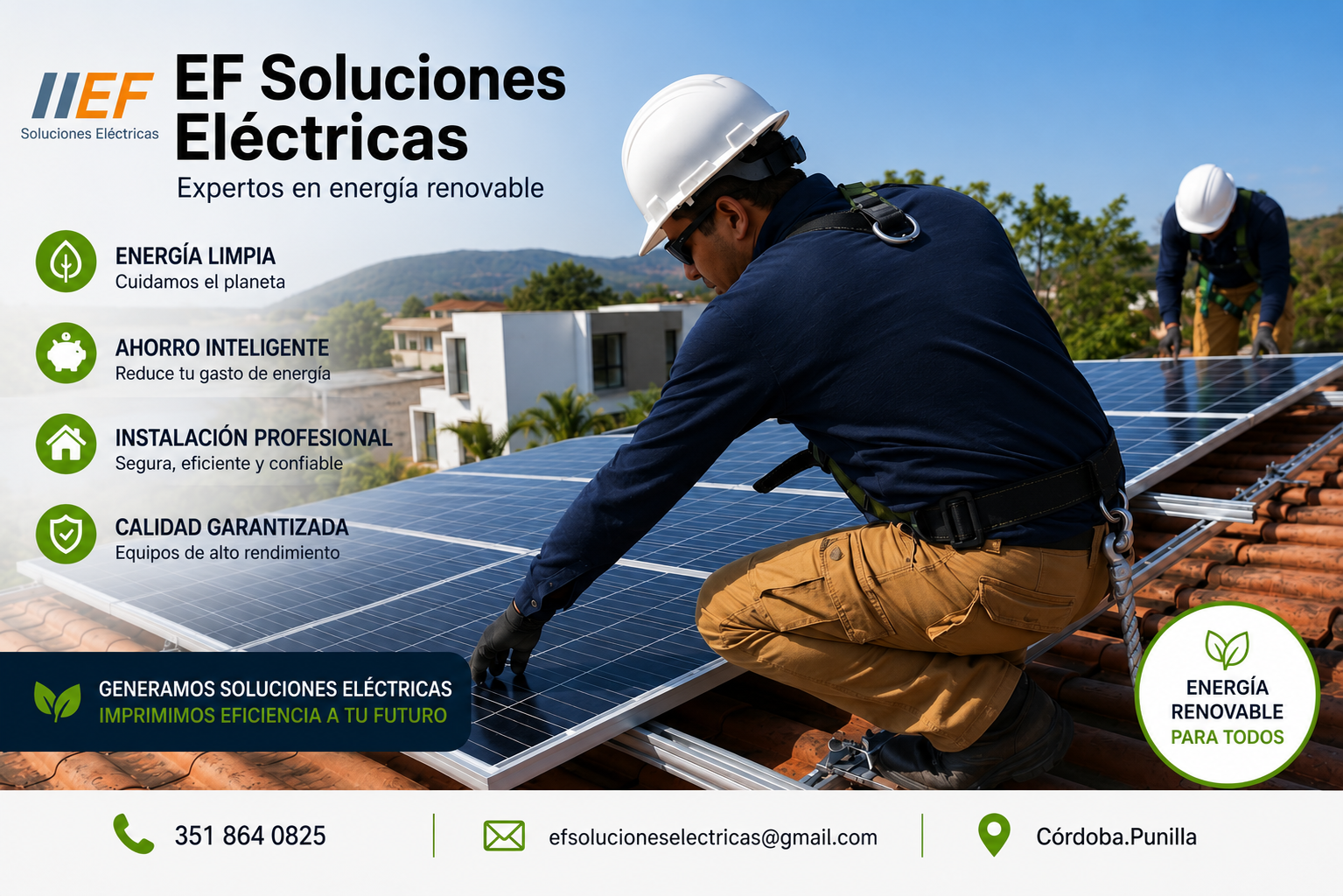 Sistemas de energía limpia y renovable